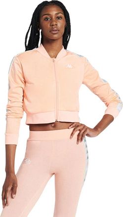 Kappa Womens Kappa 222 Banda Asber 2 Bomber Jacket Orange Full Zip Cropped RED490