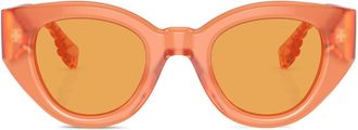 Burberry Sunglasses Meadow tinted-lenses sunglasses - women - Acetate - 47 - Orange