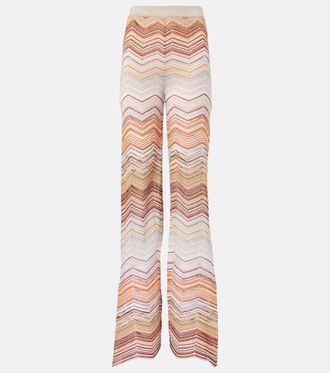 Missoni Zigzag lamé wide-leg pants