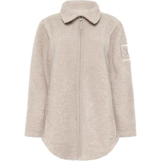 Didriksons 1913 UMI Full-Zip - Dames - Fleece jassen - Beige - XL - Polyester - Fitness