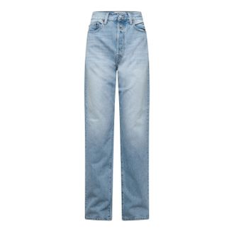 Replay Womens Replay 9zero1 Straight-Fit Jeans in Blue