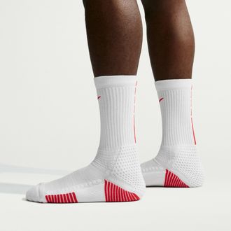 Nike Unisex Elite 2.0 Cushioned Crew Socks (1 Pair) in White | HM0285-101