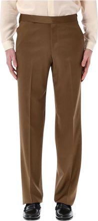 Lardini Stretch Crepe Broek - Heren - Nette broeken - Bruin - 2XL - Broeken