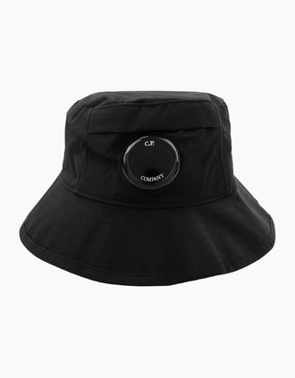 C.P. Company Mens Cp Company Chrome R Lens Bucket Hat Black 999 - Size: XL