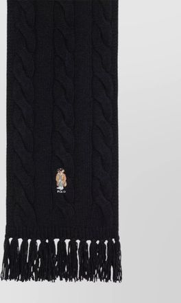 Polo Ralph Lauren cable knit bear scarf