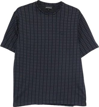 Emporio Armani T-Hemden - Heren - Tops - Blauw - Maat: XL Katoen