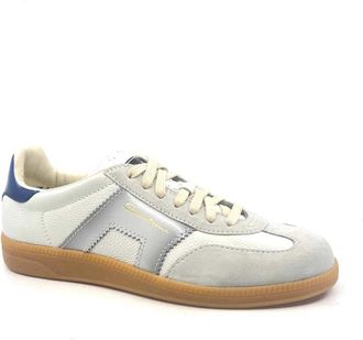 Santoni Low-top Sneaker - Heren - Sneakers - Blauw - 44 EU - Leer - Schoenen