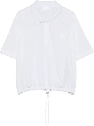 Moncler Drawstring-hem Polo Top