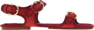 Ferragamo Ferragamo Nomadic Buckle Flat Sandals, Size 7 C