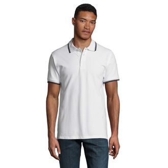 SOLS Heren Praktijk Contrast Poloshirt (Wit)