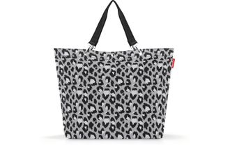 Reisenthel Shopper REISENTHEL Shopper XL 35 l, Damen, Gr. B/H/T: 68cm x 45,5cm x 20cm, grau, schwarz, wei&szlig;, Polyester, Taschen Shopper