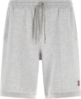 Brunello Cucinelli Hombre, Pantalones cortos, Gris, Talla: M