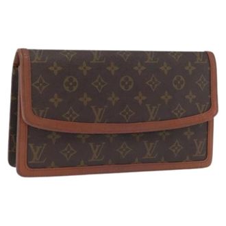 Louis Vuitton Pre-owned Clutches, female, Brown, Size: ONE SIZE Pre-owned Canvas Clutch