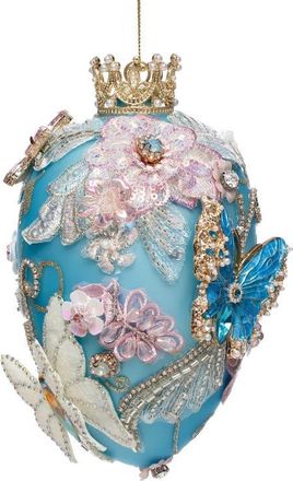 Mark Roberts Faberge Jewel Egg Ornament, Blue in Sky Blue at Nordstrom