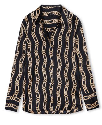 Rails Ledger Shirt In Black And Gold Link