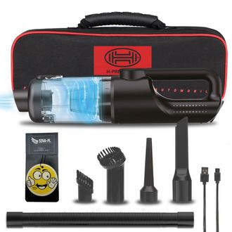 OEM Mini Aspiradora Inal&aacute;mbrica Para Coche, Potente 90 W + Fragancia (vainilla)