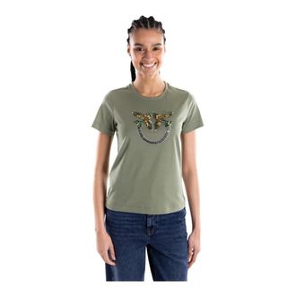 Pinko Pinko, Dames, Tops, Groen, Maat: L Katoen