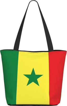 AOOEDM Senegal Flag Ladies Shopping Bag 13x11x7in.The Perfect ValentineS Day Gift.It Is The Best ValentineS Day Gift For Mom, Daughter, Wife,Etc