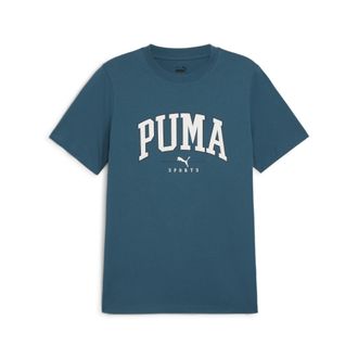 Puma T-Shirt PUMA SQUAD BIG GRAPHIC TEE, Herren, Gr. S, gr&uuml;n (cold gr&uuml;n), Jersey, Obermaterial: 100% Baumwolle, unifarben, regular fit normal, Rundhals, Sh