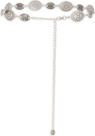 BP. Festival Engraved Medallion Belt in Silver at Nordstrom