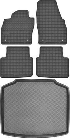 OEM Juego De Alfombrillas De Goma Para Coche Y Alfombrilla Para Maletero Skoda Scala Hatchback A Partir De 2019