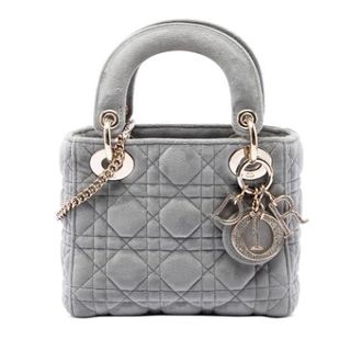 Dior Pre-owned Leather dior-bags - Dames - Pre-owned - Grijs - Maat: ONE Size Leer