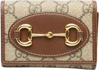 Gucci Pre-owned Trifold Portemonnee - Dames - Vintage Accessoires - Beige - ONE Size - Vintage