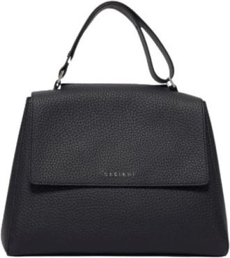 Orciani Sveva Media Soft - Dames - Handtassen - Zwart - ONE Size - Leer - Tassen
