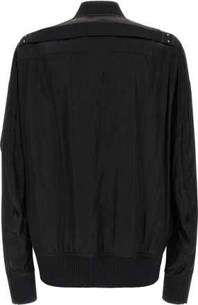 Rick Owens Mens Black Copper Bomber Clothing