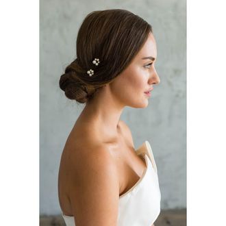 Brides & Hairpins Giada Set of 2 Hair Pins in Gold at Nordstrom