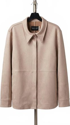 Dolce Cabo Womens Faux Suede Jacket In Putty