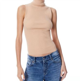 Alice & Olivia Darcey Tank In Almond