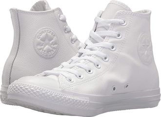 Converse Chuck Taylor All Star Leather Classic Shoes White Monochrome : Mens 3.5 - Womens 5.5 Medium