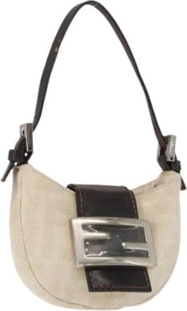 Fendi Pre-owned Mini Bags, female, Beige, Size: ONE SIZE Pre-owned Mini Hand Bag