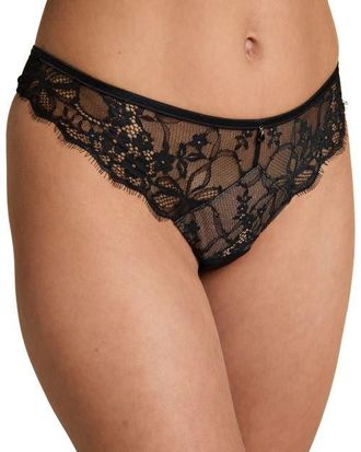 Hunkem&ouml;ller Prina Thong in Caviar at Nordstrom, Size X-Small