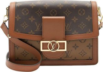 Louis Vuitton Brown Reverse Monogram Dauphine Mm (Authentic Pre-Loved)