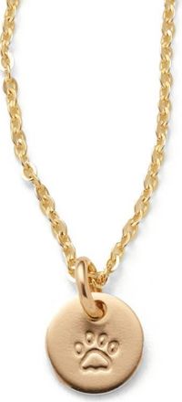 Made by Mary Fur Baby Disc Necklace in Gold Filled at Nordstrom