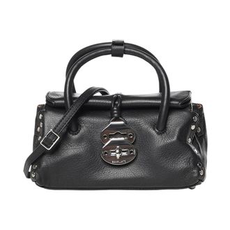 Zanellato Tassen, Dames, Zwart, ONE Size, Leer, Dotta Baby