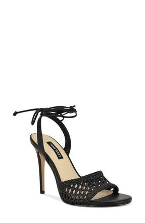 Nine West Merta Stiletto Sandal in Black at Nordstrom, Size 5.5