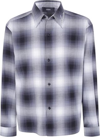 Amiri OS Flanellen Casual Shirt - Heren - Casual Overhemden - Zwart - L - Katoen - Overhemden