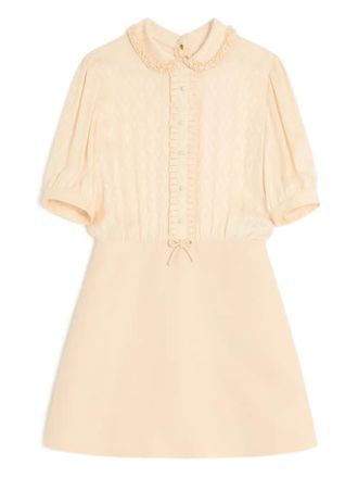 Valentino Garavani short-sleeves mini dress - Neutrals