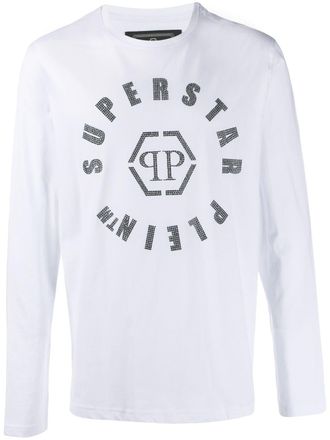 Philipp Plein logo print T-shirt - White