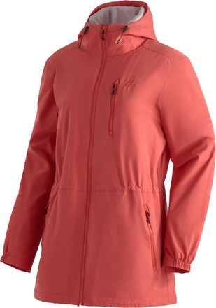Maier Sports Parka MAIER SPORTS ArorA Loop W, Damen, Gr. 36, rot (karminrot), 100% Polyester, Jacken Parka, Damen Jacke wasserdicht, Outdoorjacke, 3 Taschen aussen