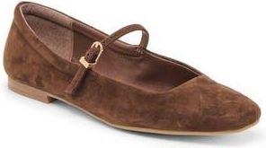 Dolce Vita Avrie Mary Jane Flat in Brown Suede at Nordstrom Rack, Size 10