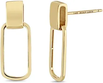 Bony Levy 14K Gold Link Drop Earrings in 14K Yellow Gold at Nordstrom