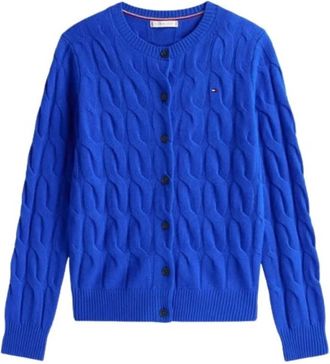 Tommy Hilfiger Truien - Dames - Vesten - Blauw - XS - Truien & Vesten