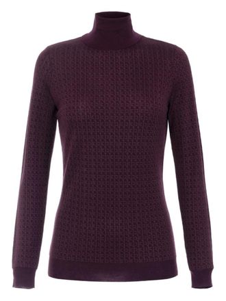 Elisabetta Franchi Wool Blend Turtle-Neck Sweater