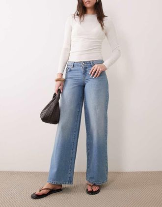 Supr&eacute; Supr&eacute; - Jeans ampi a vita bassa blu tenue