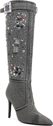 London Rag Cornik Pointed Toe Knee High Boot in Black at Nordstrom Rack, Size 7.5