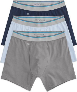 Mack Weldon 3-Pack Cloud FX Boxer Briefs in First Frost Multi at Nordstrom, Size X-Large